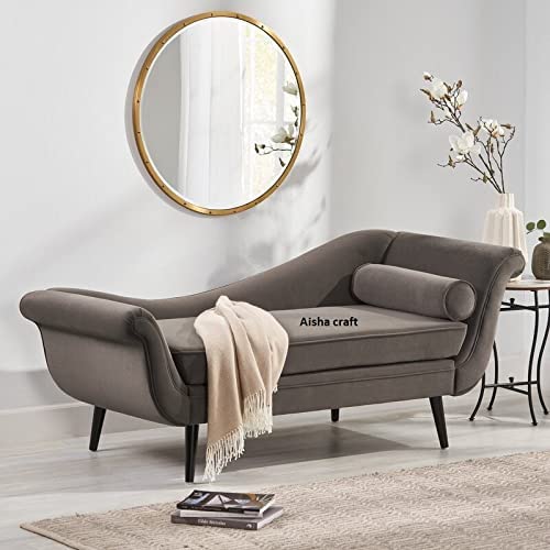 Aisha CRAfT Classic Modern Feel Chaise Lounge (Grey)