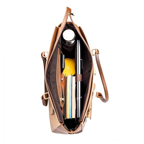 Image of Strokes by Namrata Mehta Oversized Tote Bag for 17 inch Laptop | Trolley Sleeve and Detachable Strap | Large Tote Bags for Women for Office Use, Work | 8 Pockets and Bottle Holder