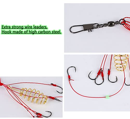 Carp Fishing Baits Hook Lure Trap Hooks With Spring Feeder Coarse Fishing Tackle (8#) #TOP2