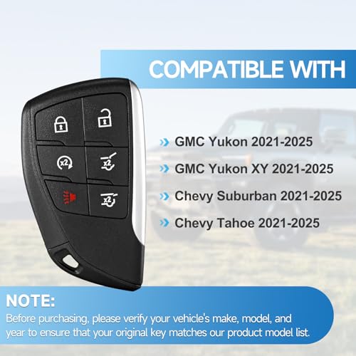 Mando a distancia de repuesto para GMC Yukon y Suburban, control de proximidad ID49 433 MHz 2