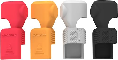 Miniatura 5 de para DJI Osmo Pocket 3 Funda protectora de silicona Anti-polvo Anti-caída Funda protectora Accesorio de protección (rojo)