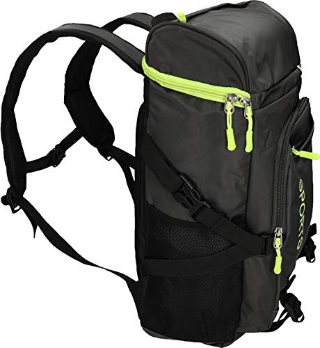 Betz Rucksack Damen Herren Reise und Wanderrucksack Camping SPORTS I 3 Taschen Volumen 27 Liter grau