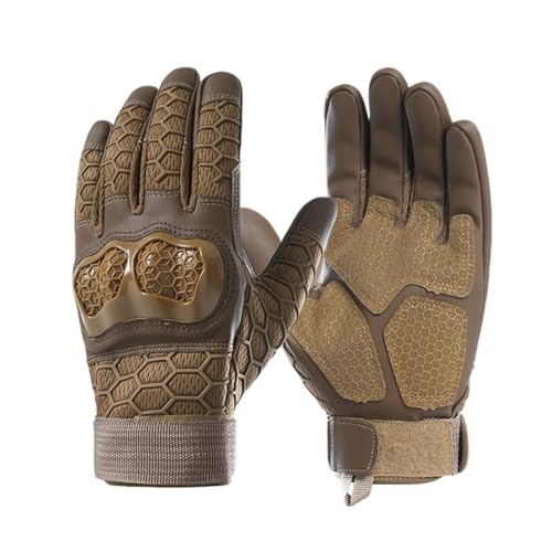 Ruwshuuk Guantes de Motociclismo,Guantes de Motociclismo para Hombres | Guantes Duros para Nudillos con Pantalla táctil,Guantes de Moto con Dedos completos para Montar en BMX ATV, Carreras de