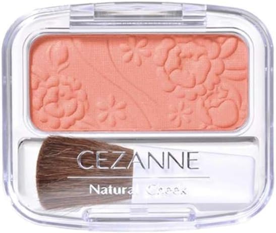 Natural Teak Powder Blush 05 Beige Orange Mineral Brush Included Japan