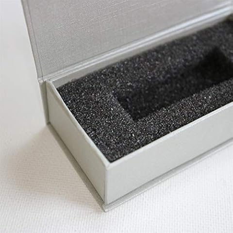 Caterpillar Red 4 x Magnetic USB Presentation Gift Boxes, Silver Grey Colour, Flash Drives, Removable Drives, Wedding USB Box, Wedding Presentation Gift Box, Photography, Present/Gift Cover