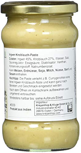 ASHOKA Ingwer-Knoblauch Paste, 6er Pack (6 x 300 g)