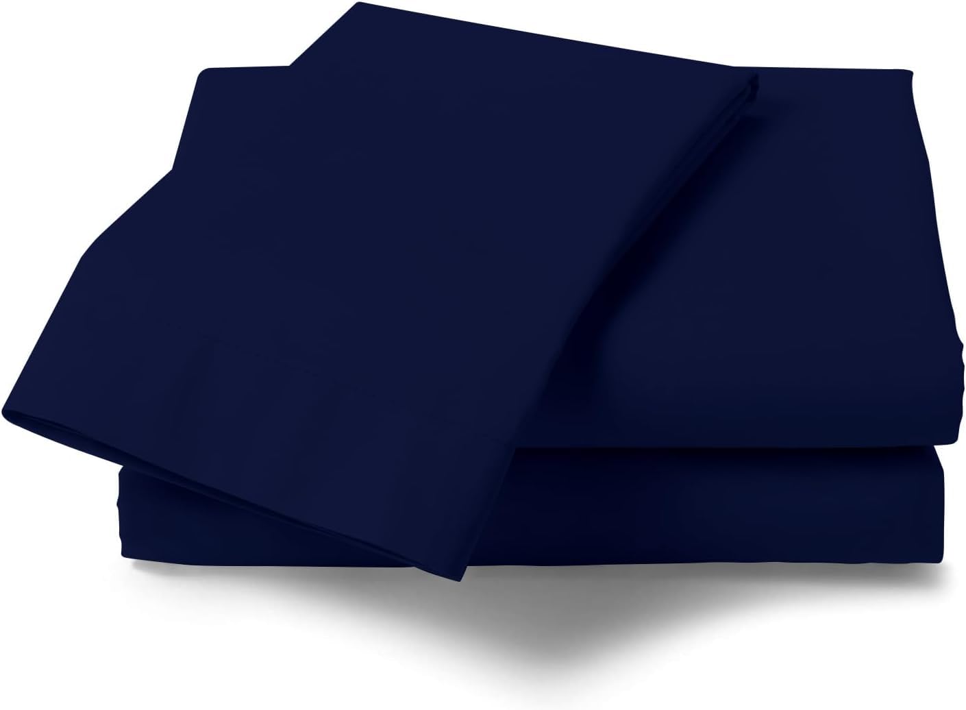 Gc Gaveno Cavailia Navy Percale Flat Sheet, Double Size,