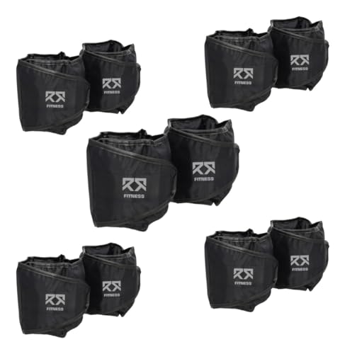 Kit 5 Tornozeleira Caneleira De Peso 1kg Ao 5kg Treino Fitness Academia Resistência Musculação