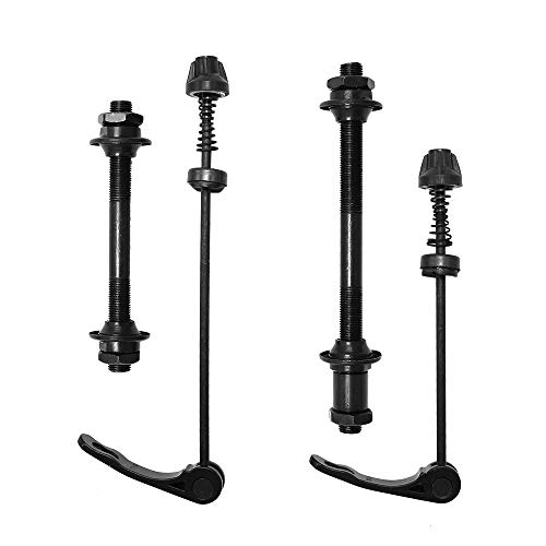 Hoypeyfiy - Juego de 4 piezas de eje hueco de liberación rápida para buje de bicicleta y eje trasero para bicicleta de carretera, bicicleta de montaña MTB