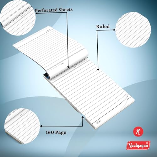 Image of NEELGAGAN Slip Pad No.22 (Type: Ruled with 80 Sheet 160 Pages) Pack of 15