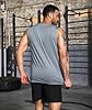 Boyzn Men's Tank Top Pack of 3 Training Fitness Bodybuilding Tank Shirt Quick-Drying Muscle Shirt Sleeveless Vest for Men, Black/White/Grey, 3XL #2