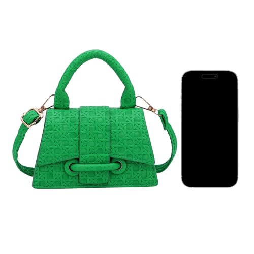 Image of Ayliss Micro Mini Crossbody Handbag Women's Purse Clutch Cute Mini Trendy Bag Top Handle PU Leather Shoulder Bag