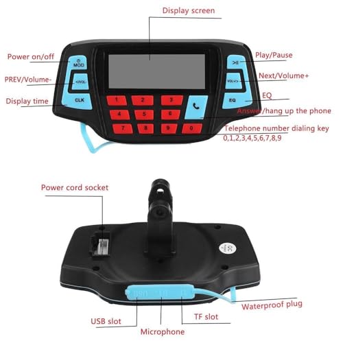 Parlante para Manubrio de Motocicleta con FM y MP3 miniatura 6