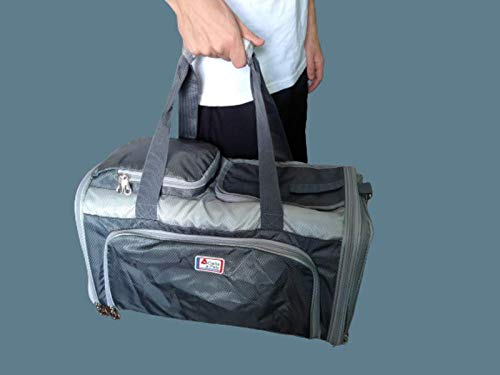BOLSA EXPANSÍVEL EM 3 LADOS P/TRANSPORTE CACHORROS E GATOS