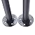 5pcs U-Shaped Stair Handrail 33.5in Industrial Railing Non-Slip Grab Bar for Indoor or Outdoor Garden Loft Corridor Villa Hotel Elderly Children's Support Poles