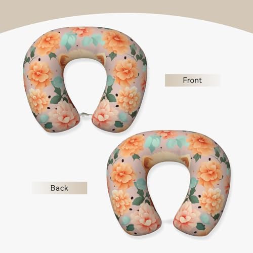 Almohada de espuma viscoelástica para viaje tamaño pequeño miniatura 4