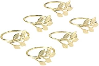 12Pcs Napkin Rings Christmas Napkin Ring Holders Reindeer Napkin Buckle for Holiday Dinners Parties, Wedding Adornment, Table Decoration Accessories Golden