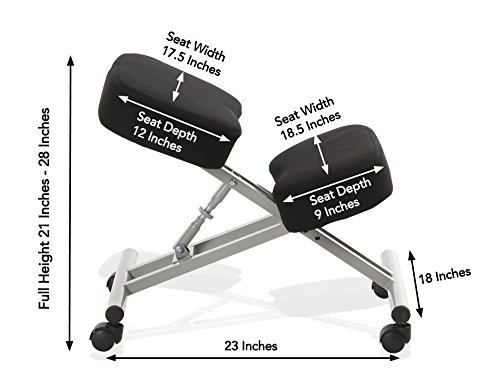 Image of Green Soul� Ergonomic Kneeling Chair, Adjustable Chair for Home and Office, Foam