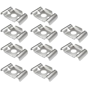 Protoence Zaunverbinder Halter 10X Edelstahl Gitterzaun-Halterung