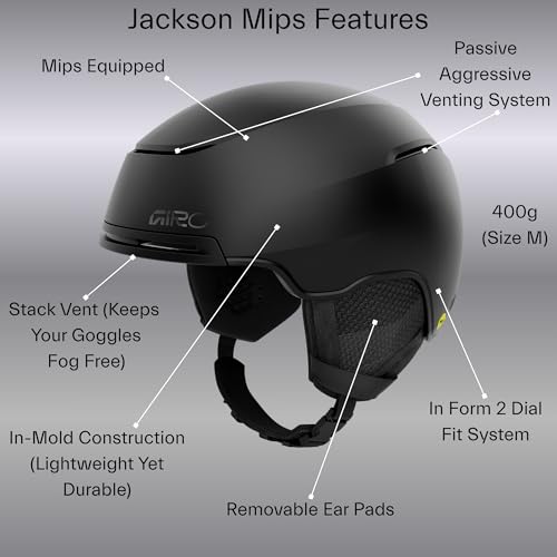 Image of Giro Jackson MIPS Ski Helmet - Snowboard Helmet for Men, Women & Youth - Low Profile and Lightweight