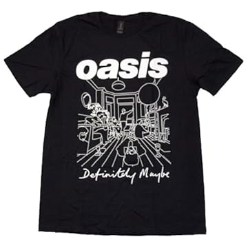 Rock Off officially licensed products Oasis Definitely Maybe Line Drawing T Shirt Size M