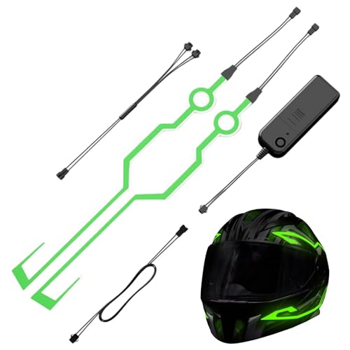 Striscia Led Caschi Moto - Luce a LED per caschi da moto per la sicurezza | Caschi LED Light Night Riding Signal Helmets Light si adatta alla maggior parte dei caschi da moto
