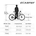 Ecarpat 700C Hybrid Road Bike, 21 Speeds Christmas New Year Gifts Bicycles for Men Womens, Steel Frame, Racing Commuting City Bike to School Work