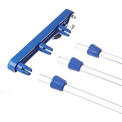 Image of Dhani Creations Mild Steel Wall Mounted Foldable Drying Rack Stand - 3 Pipe X 2 Feet /24 inches (Blue, 2 feet 8 inches)(Alloy Steel)