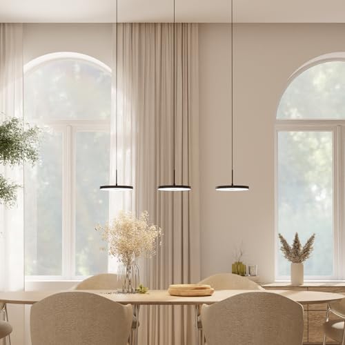 Dimmbare Pendelleuchte 'Evanos', LED Deckenleuchte, moderne Hängelampe Esstisch Wohnzimmer Smart Home Alexa Google Home Tuya