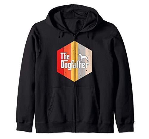 Whippet retro vintage dog father gift felpa con cappuccio