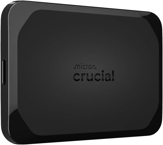 Crucial X10 4TB External Portable SSD Drive - Up to 2100MB/s, USB-C 3.2 Gen2, IP65 Dust and Water Resistant, External Solid State Drive, Black - CT4000X10SSD9C02