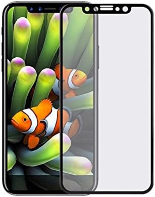 iPhone X Glass Screen Protector,lobuy366 [5D Curved Technology] [Full Coverage] [9H Hardness] [EDGE TO EDGE] Premium Tempered Glass Cover Frame for iPhone X/iPhone 10 with Black Edge,[NO BROKEN EDGE]