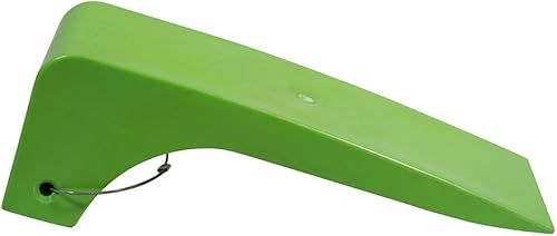 Miniatura 4 de Mytee Products Paquete de 4 patines para neumáticos de 16 x 5.5 pulgadas para camión remolque, patines de seguridad verde neón extra anchos de alta