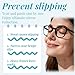 Anti-Slip Nose Pads for Glasses - 24 Pairs Silicone (0.75 Inch), Soft Adhesive, Transparent & Semi-Transparent, Fit for Eyeglasses & Sunglasses