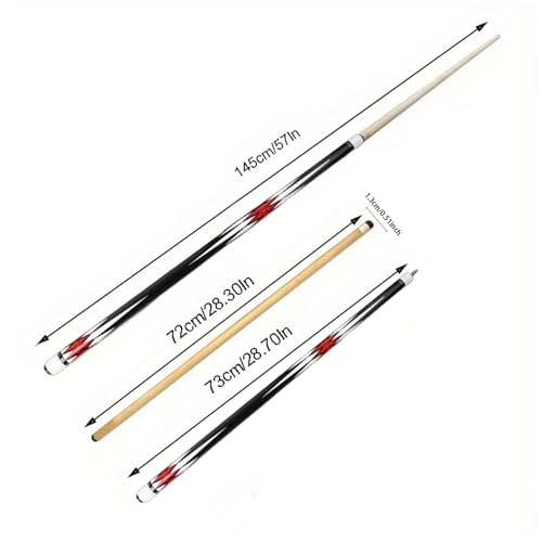 Queue de billard 13 mm en bois d'érable avec procédé multicouche - 2