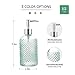 Cutiset 3 Pack Assorted Glass 15 Ounce Lotion Soap Dispenser Bottle with Pump for Bathroom, Kitchen