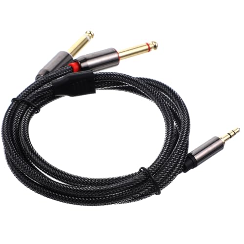 Cable adaptador 3.5mm a dual 6.35mm de 1m miniatura 1