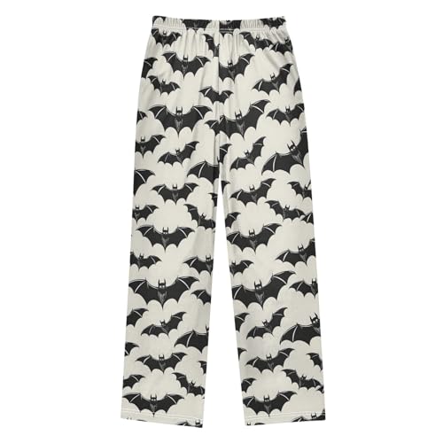 Halloween Pajama Pants Halloween Bat B Long Sleep Pants Lounge Bottoms2