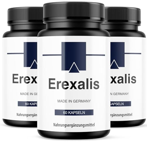 Erexalis Kapseln | Mit Maca, L-Arginin und L-Citrullin | Einfache Anwendung | 3x 60 Kapseln