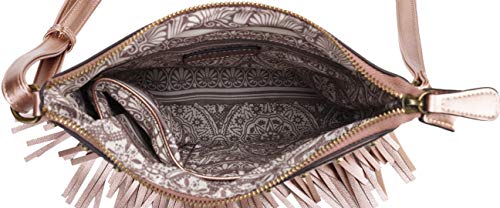 Image of B BRENTANO Vegan Fringed Crossbody Bag with Studs
