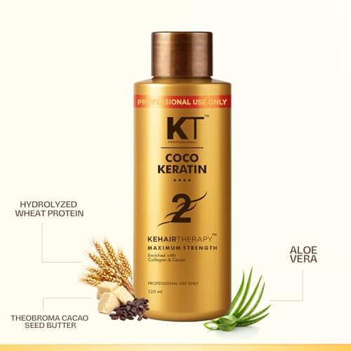 Image of Coco Keratin Protein Treatment Maximum Strength Smoothing Reduces Curls and Frizz Nourishes & Protects hair for Virgin & Henna Coated-120ml