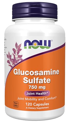 NOW Foods Supplements, Glucosamine Sulfate 750 mg, with UL Dietary Supplement Certification, 240 Veg Capsules