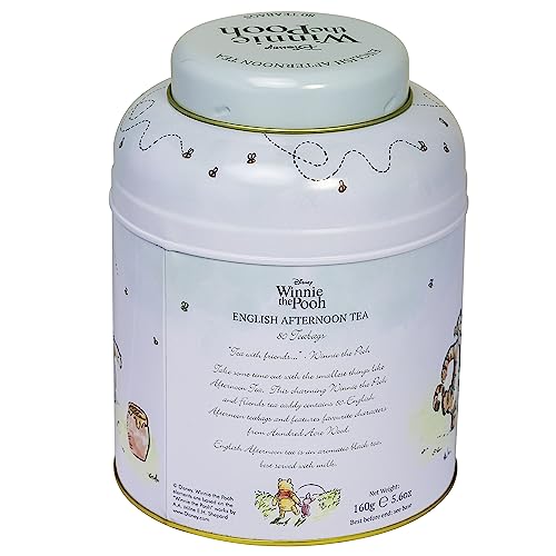 New English Teas Winnie the Pooh & Friends Tea Caddy with 80 English Breakfast Teabags