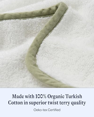 Image of Lalo Baby Washcloths 3-Pack - 100% Organic Cotton, Soft & Absorbent, Gentle on Sensitive Skin, Machine Washable Soft Kids Washcloths - Sage