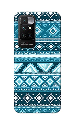 Image of PRINTFIDAA Coloured Tribal Pattern Hard Back Cover for Redmi 10 Prime Back Cover -(P6) KAT1008