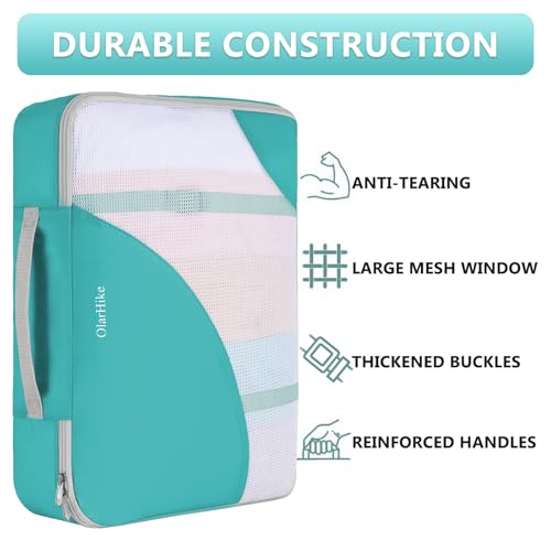 Image of 8 Set Packing Cubes for Travel, Gifts for Women Mom,Anti-Tearing Suitcase Organizer,OlarHike Vacation Essentials & Accessories for Cruise Ship