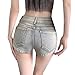 AKTCVVJ Jeans Shorts for Women Elastic Waist Button Denim Shorts Trendy Outdoor Short Jeans Fashion Summer Short Pants