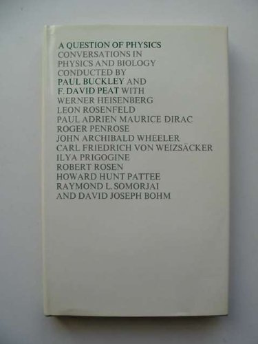 Question of Physics Conversations In Physics an... 0710003137 Book Cover