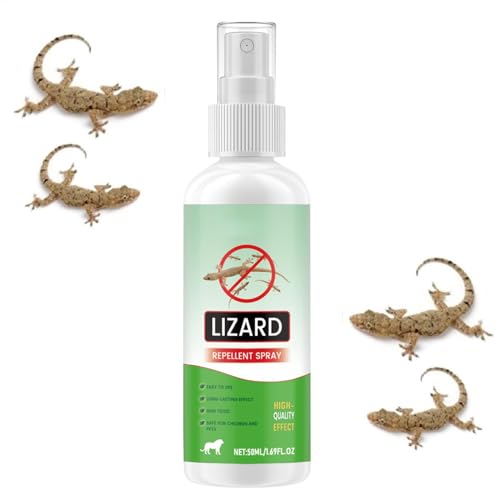 Gecko Repellents Spray,Gecko Spray 50ml Natural Lizard Repellents | Powerful Reptile Deterrents Pet Safe Repel Repeller for Ants