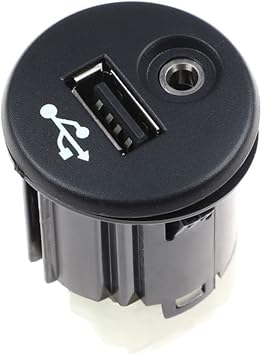 USB AUX Port Adapter, Compatible with Nissan Note E12E Juke F15E Qashqai J10E Qashqai +2 JJ10E X-Trail T31 Micra K13K NV200 M20M Juke 2011-2013 NV 1500 2500 3500 2013, OE 28023-BH00A